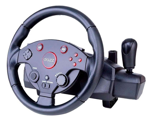 Volante Dazz Force Driving, Com Pedal, Para Pc, Ps3, Ps4, Xb