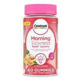 Centrum Morning Sickness Alivia Nauseas Matutinas 60 Gomitas Sabor Jnegibre Cítrico