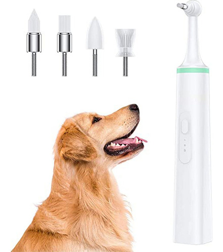 1 Juego De Cepillo De Dientes Eléctrico Para Perros Y Gatos,