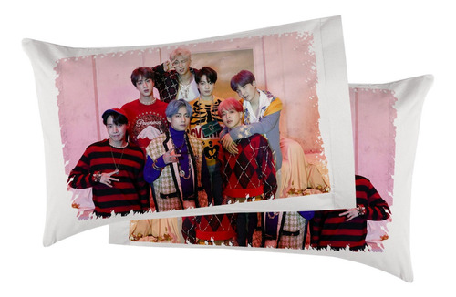 Funda Para Almohada Bts Kpop 73x50cm Mod5