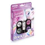 Moon Glitter - Kit De Purpurina De Unicornio Para Rostro, Cu