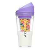Crunchcup Xl Purple - Vasos De Cereales De Plastico Portatil