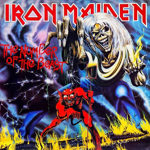 2x Adesivo Iron Maiden The Number Of The Beast Capa 20 X 17 