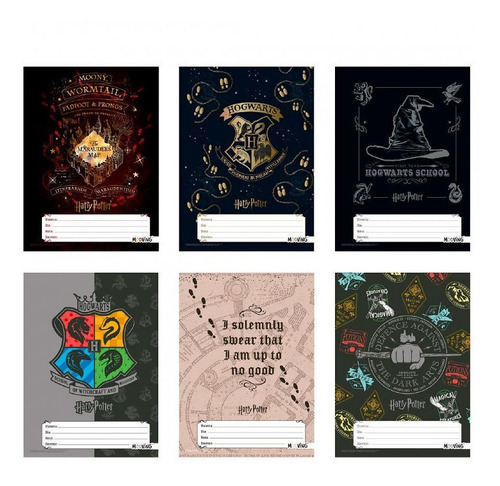 Set Separadores Materia A4 Harry Potter X 6 Mooving