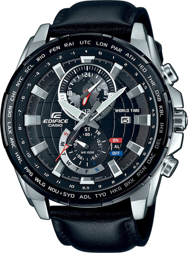 Reloj Casio Edifice Crono Fecha Efr-550l-1a 100% Original 