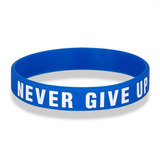 Pulsera Never Give Up Nunca Te Rindas Silicon Crossfit Gym