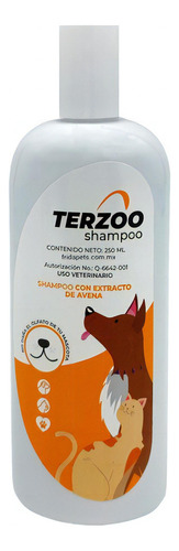 Shampoo Para Perros Gatos Terzoo Con Extrato De Avena 250ml