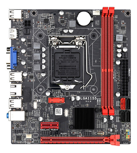 Placa Madre B75m Lga1155 M-atx Usb3.0 Sata3.0 16 Gb Ddr3 Ram