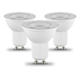 Lampara Led Pack X3 Dicroica Gu10 7w Luz Fria Calida 220v Color De La Luz Blanco Frío