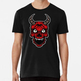 Remera Hail Satan Devil Red Algodon Premium