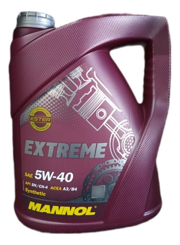 Aceite Mannol Extreme 5w-40 100% Sint. X5l 