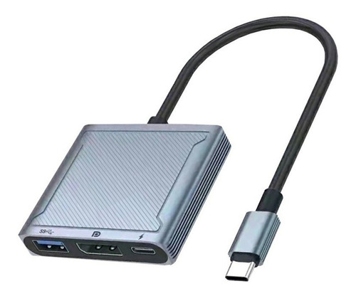 Adaptador Hub Usb C 3 Em 1 Displayport 8k Dex Macbook