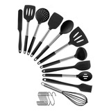 Utensilios De Cocina, 13 Piezas De Silicona Resistente Al Ca