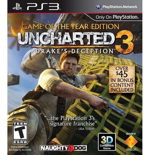 Uncharted 3 Drakes Deception Goty Edition Ps3 Fisico