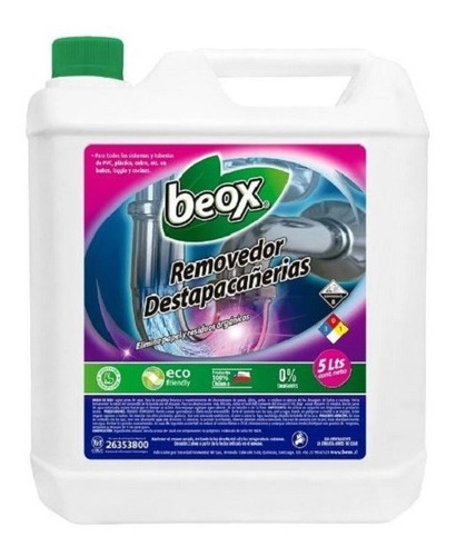 Removedor Destapacañerias Beox® 5lts