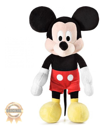 Boneco De Pelúcia Mickey Mouse Original Disney Multikids