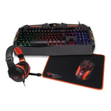 Kit Teclado  Mouse + Auricular + Mousepad Gamer Meetion C500