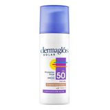 Dermaglós Protector Solar Fps50 Facial Crema Color Medio