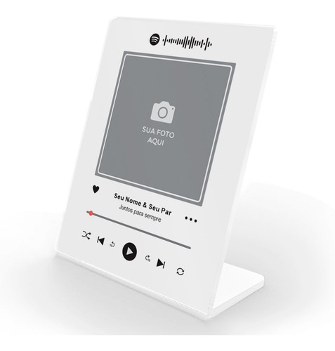 Quadro Display Spotify Personalizado 8 Modelo De Arte