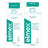 Enxaguante Bucal Elmex Sensitive 400ml Kit 2 Unidades