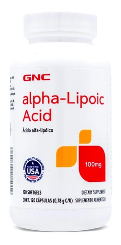 Gnc Ácido Alfa-lipóico 100 Mg
