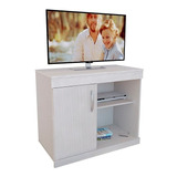 Mueble Mesa Tv Con Ruedas 1 Puerta Dormitorio Mosconi 56165