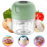 Mini Processador De Alimentos Eletrico 250ml 3 Laminas Usb