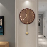 Reloj Elegante Y Sencillo, Silencioso, De Madera, Pared, Esc