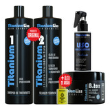 Definitiva Titanium Liss + Btox + Liso Necessário + Argan