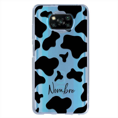 Funda Xiaomi Mi Redmi Animal Print Vaca Con Tu Nombre