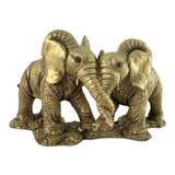 Figura Decorativa Pareja Elefantes