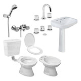 Juego De Baño Combo De Sanitarios Roca Capea Griferia Oferta