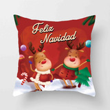 Funda De Cojìn Muñeco Pascuero,decoración Navideña,año Nuevo