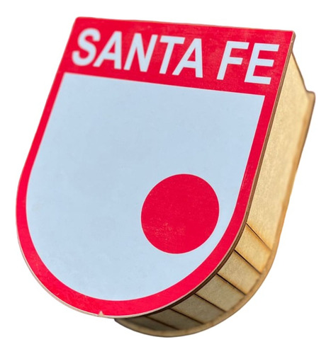 Caja Decorativa Forma Escudo Santa Fe Regalo 22x21x8 Cm 