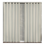 Cortina Blackout Pvc C/ Ilhós Tabaco Largura 240x220 Altura Cor Palha