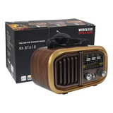 Radio Retro Vintage Recargable Golon Rxbt618 Sw/am/fm/sd/usb