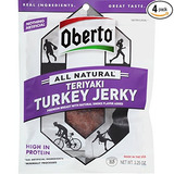 Oberto All Natural Teriyaki Irregular De Pavo, 3,25 Onzas Bo