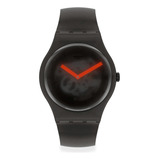 Reloj Swatch Black Bluir De Silicona Hombre/mujer Cuarzo