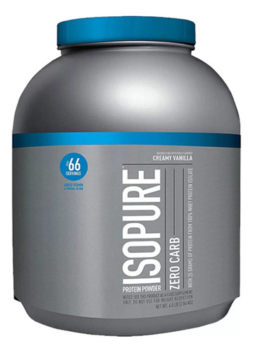 Proteina Isopure Zero Carb 4.5 Lbs Los Sabores Sabor Vainilla