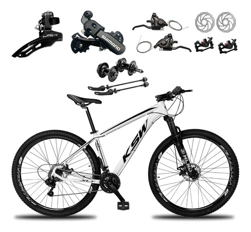 Bicicleta Aro 29 Ksw 21 Marchas Shimano E Freios A Disco