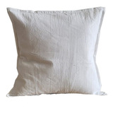 Almohadones Lienzo Tusor 40x40 Funda + Relleno 4 Unidades