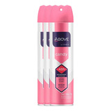 Kit 3 Desodorante Feminino Above Candy 48h 150ml