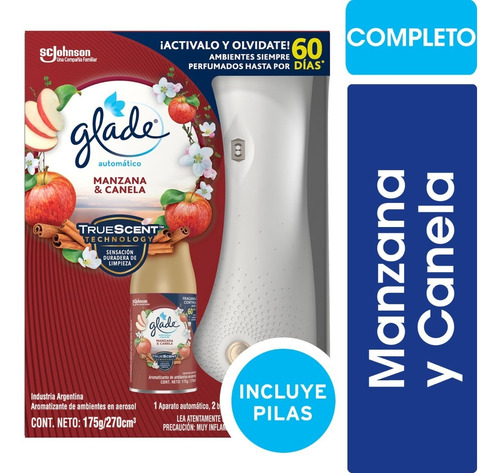 Aparato Glade Automatico De Manzana Y Canela X 175 Grs