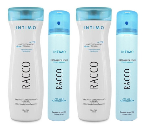 Kit Sabonete Intimo Refrescante E Desodorante Intimo Racco