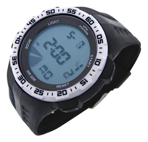 Reloj Montreal Hombre Ml1645 Digital Alarma Luz Cronómetro