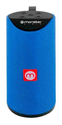 Parlante Monster Bluetooth Anti Salpicaduras Azul Fj