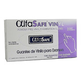 Guantes De Vinilo Alfa Safe ® 5 Cajas X 100 Und