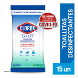 Toallitas Desinfectantes Clorox Expert Fresco (flowpack) 15 Un