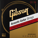 Gibson Cordas Violão Aço 013.056 Coated Brnz 8020 Medium