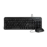 Kit Teclado Y Mouse Vorago Km-107 Alambrico Multimedia Usb